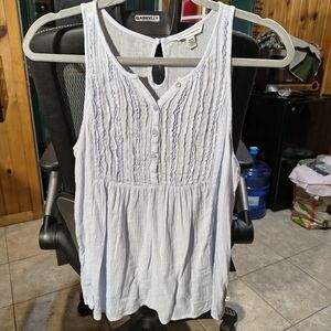 American Eagle Gauze and Lace Tank Top Blouse